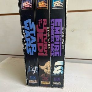 Vintage VHS Box Star Wars Trilogy Set Original Theatrical